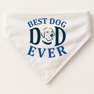 Best Dog Dad Ever USA-Made Doggie Bandana