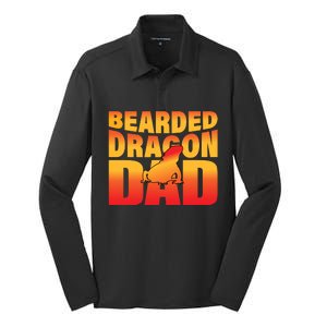 Bearded Dragon Dad Silk Touch Performance Long Sleeve Polo