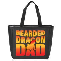 Bearded Dragon Dad Zip Tote Bag