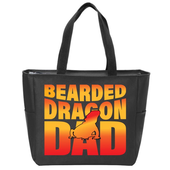 Bearded Dragon Dad Zip Tote Bag