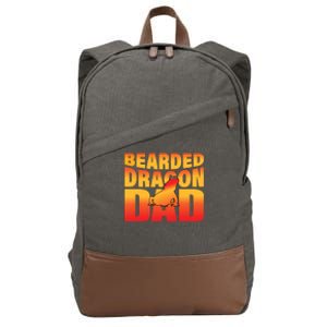 Bearded Dragon Dad Cotton Canvas Backpack