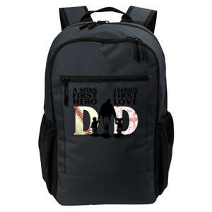 Baseball Dance Dad Sons First Hero Daughter Love Fathers Day Gift Daily Commute Backpack