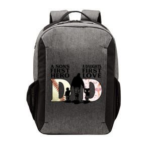 Baseball Dance Dad Sons First Hero Daughter Love Fathers Day Gift Vector Backpack