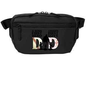 Baseball Dance Dad Sons First Hero Daughter Love Fathers Day Gift Crossbody Pack