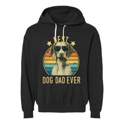 Best Dog Dad Ever Vizsla FatherS Day Gift Garment-Dyed Fleece Hoodie