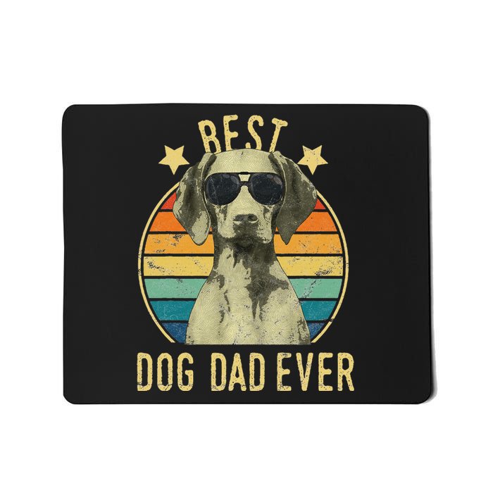 Best Dog Dad Ever Vizsla FatherS Day Gift Mousepad