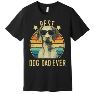 Best Dog Dad Ever Vizsla FatherS Day Gift Premium T-Shirt