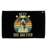 Best Dog Dad Ever Vizsla FatherS Day Gift Grommeted Golf Towel