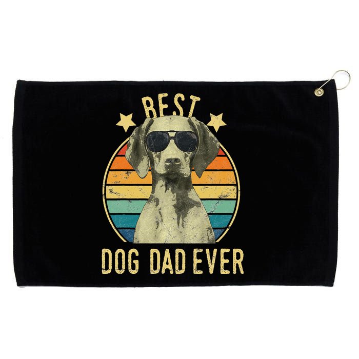 Best Dog Dad Ever Vizsla FatherS Day Gift Grommeted Golf Towel