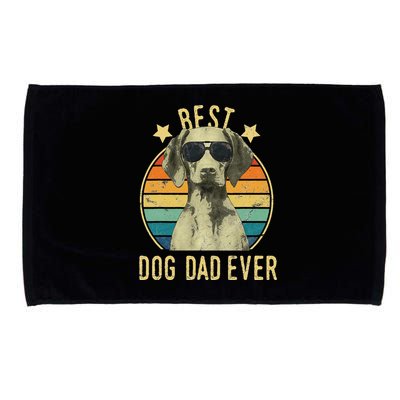 Best Dog Dad Ever Vizsla FatherS Day Gift Microfiber Hand Towel