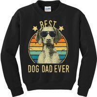 Best Dog Dad Ever Vizsla FatherS Day Gift Kids Sweatshirt