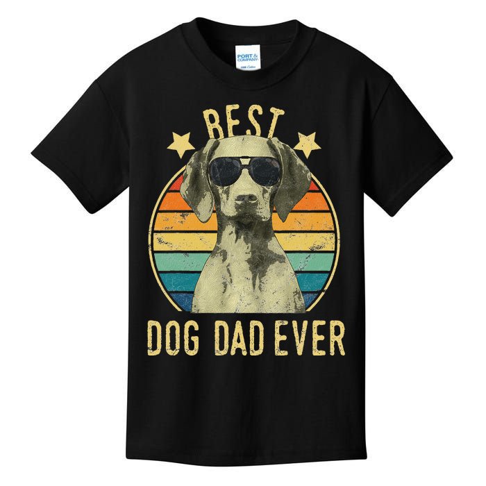 Best Dog Dad Ever Vizsla FatherS Day Gift Kids T-Shirt