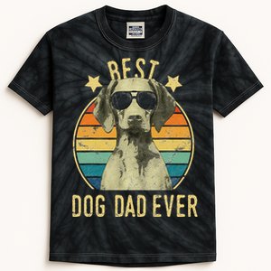 Best Dog Dad Ever Vizsla FatherS Day Gift Kids Tie-Dye T-Shirt