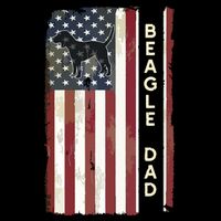 Beagle Dad Dog American Flag Fathers Day Gifts Men 16 in Basic Backpack