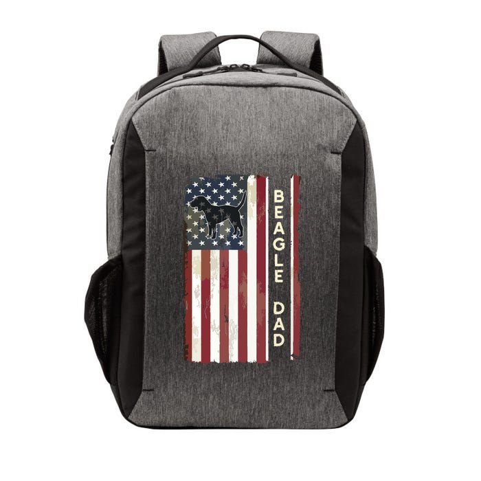 Beagle Dad Dog American Flag Fathers Day Gifts Men Vector Backpack