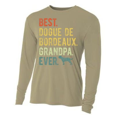 Best Dogue De Bordeaux Grandpa Ever Dog Lovers Fathers Day Cooling Performance Long Sleeve Crew