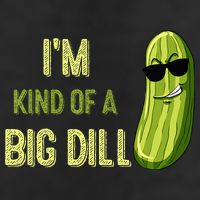 Big Deal Dill Pickle Funny Slogan Quote 7 Panel Mesh Trucker Snapback Hat