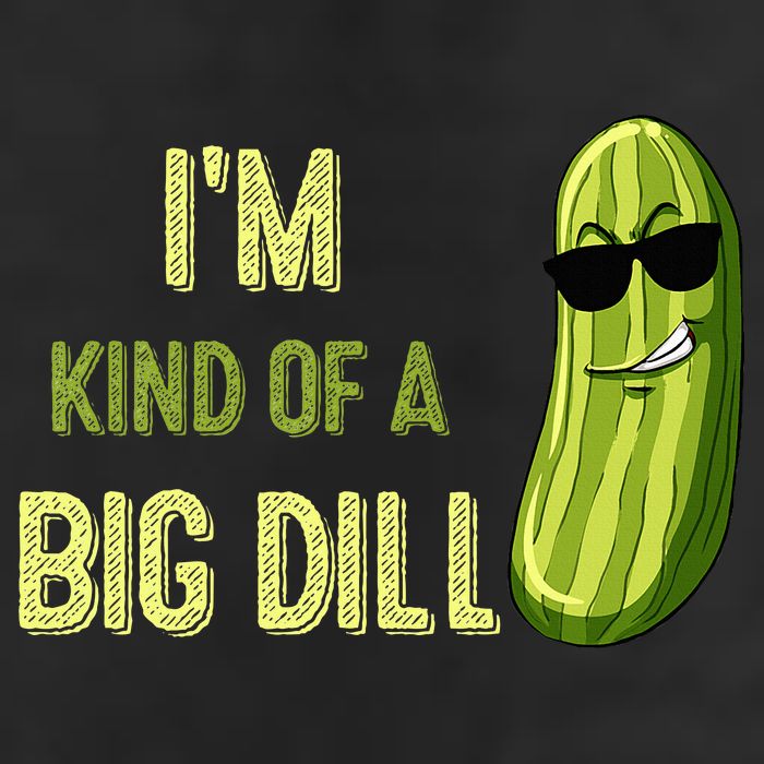Big Deal Dill Pickle Funny Slogan Quote 7 Panel Mesh Trucker Snapback Hat