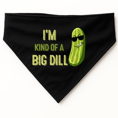 Big Deal Dill Pickle Funny Slogan Quote USA-Made Doggie Bandana
