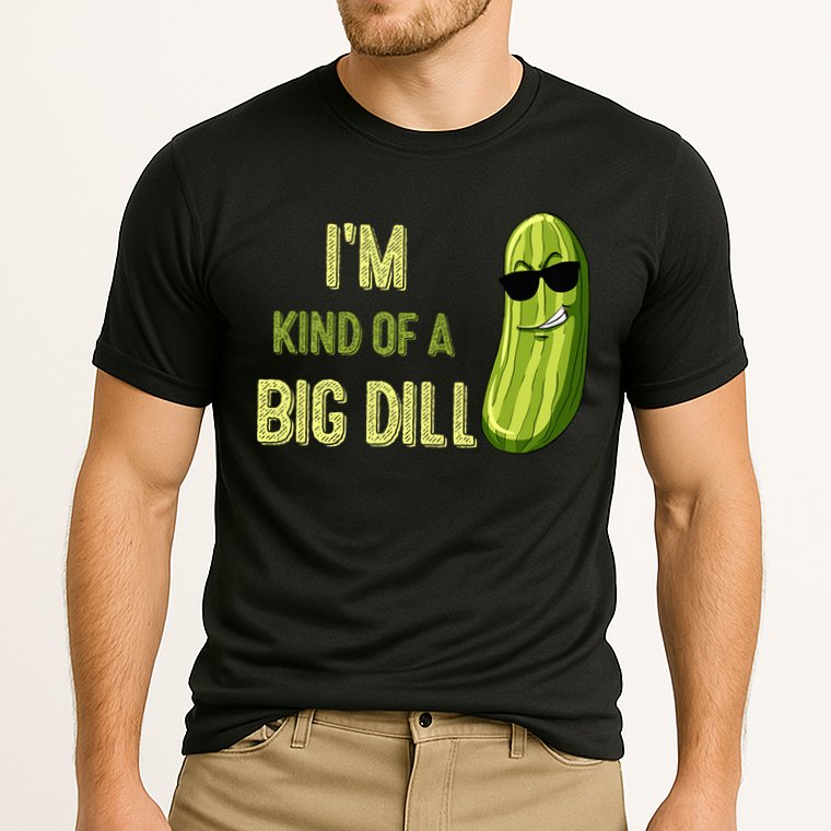 Big Deal Dill Pickle Funny Slogan Quote Cooling Performance Crew T-Shirt