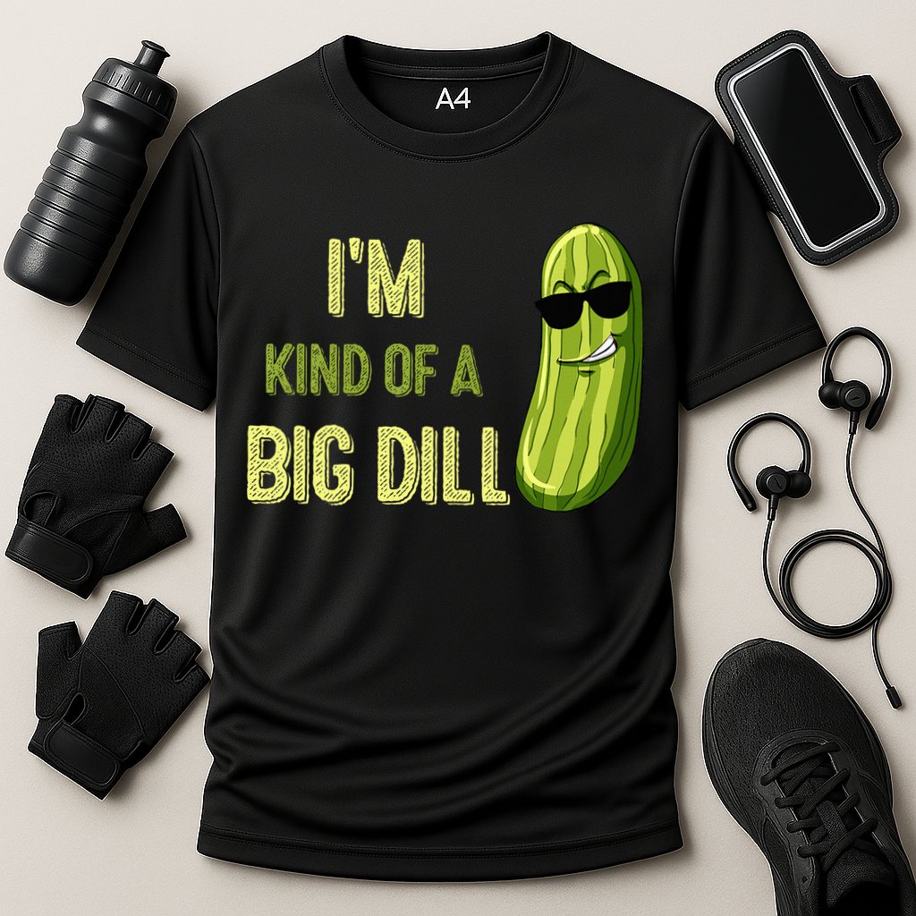 Big Deal Dill Pickle Funny Slogan Quote Cooling Performance Crew T-Shirt