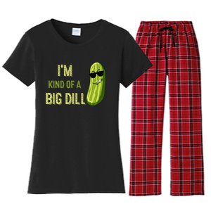 Big Deal Dill Pickle Funny Slogan Quote Women's Flannel Pajama Set