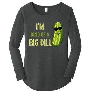 Big Deal Dill Pickle Funny Slogan Quote Women's Perfect Tri Tunic Long Sleeve Shirt