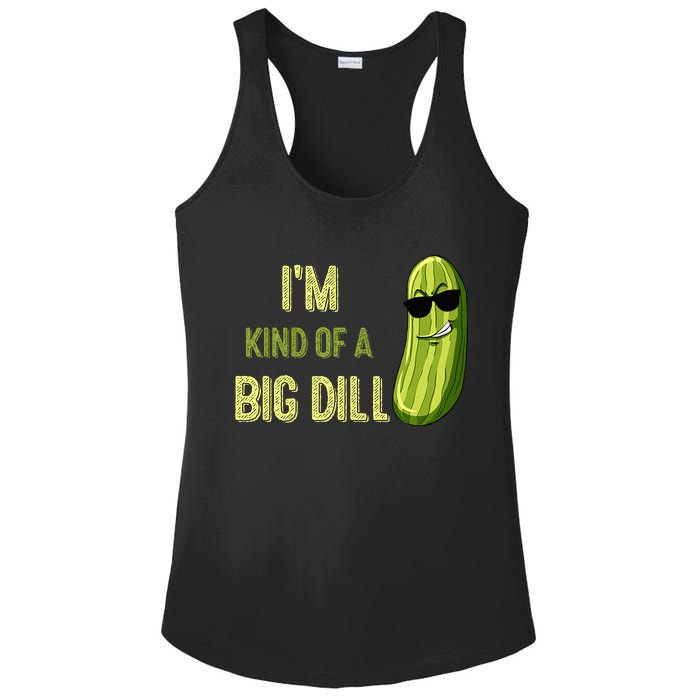 Big Deal Dill Pickle Funny Slogan Quote Ladies PosiCharge Competitor Racerback Tank