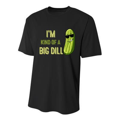 Big Deal Dill Pickle Funny Slogan Quote Youth Performance Sprint T-Shirt