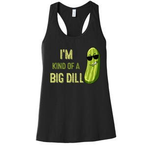 Big Deal Dill Pickle Funny Slogan Quote Women's Racerback Tank