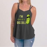 Big Deal Dill Pickle Funny Slogan Quote Women's Strappy Tank