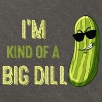 Big Deal Dill Pickle Funny Slogan Quote Cotton Canvas Backpack