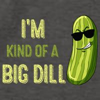 Big Deal Dill Pickle Funny Slogan Quote Vector Backpack