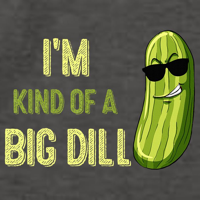 Big Deal Dill Pickle Funny Slogan Quote Vector Backpack