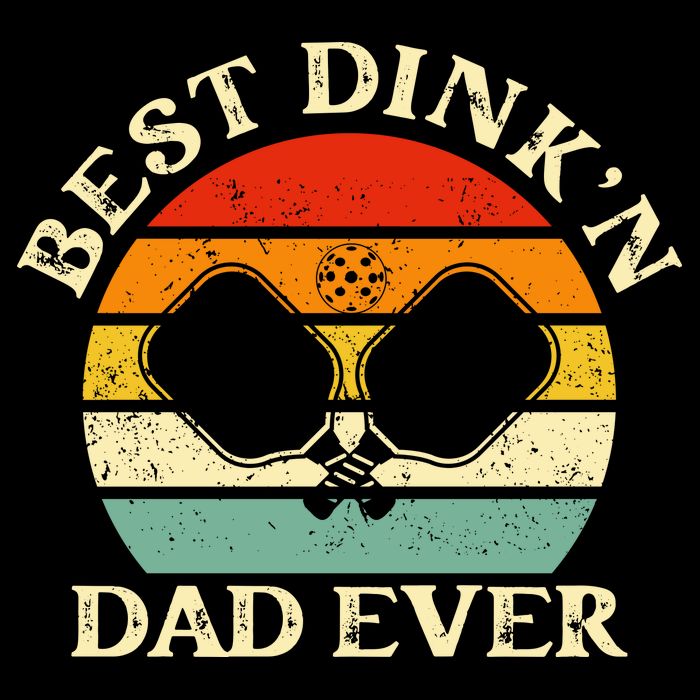 Best Dink'n Dad Ever Funny Pickleball Father's Day Gift Backpack
