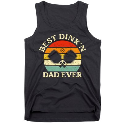 Best Dink'n Dad Ever Funny Pickleball Father's Day Gift Tank Top