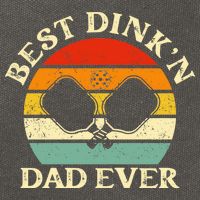 Best Dink'n Dad Ever Funny Pickleball Father's Day Gift Cotton Canvas Backpack