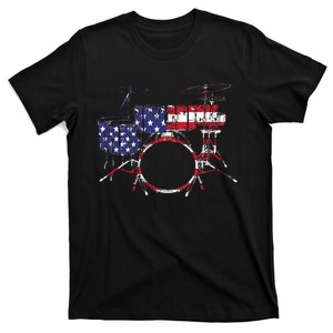 Best Drum Design For Men Women Drum Set Drumming Drummer T-Shirt