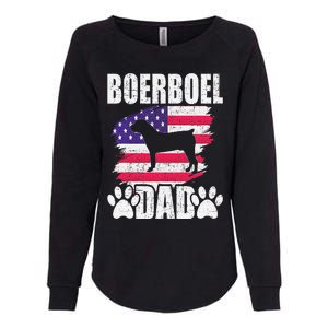 Boerboel Dad Dog Lover American Us Flag Womens California Wash Sweatshirt