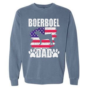 Boerboel Dad Dog Lover American Us Flag Garment-Dyed Sweatshirt