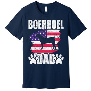 Boerboel Dad Dog Lover American Us Flag Premium T-Shirt