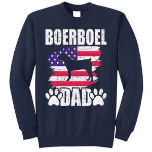 Boerboel Dad Dog Lover American Us Flag Tall Sweatshirt