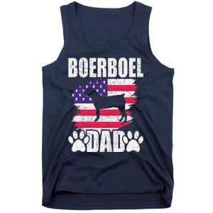 Boerboel Dad Dog Lover American Us Flag Tank Top