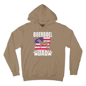 Boerboel Dad Dog Lover American Us Flag Hoodie