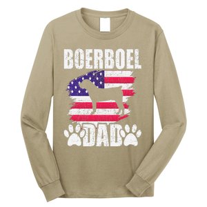 Boerboel Dad Dog Lover American Us Flag Long Sleeve Shirt