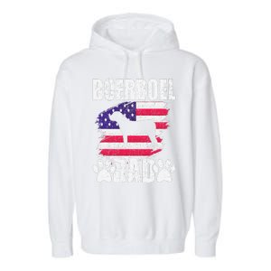 Boerboel Dad Dog Lover American Us Flag Garment-Dyed Fleece Hoodie