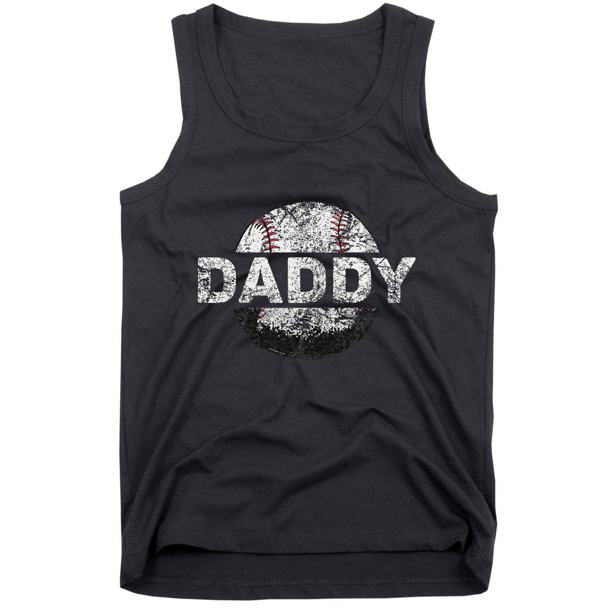 Baseball Daddy Dad Baseball Ball Tank Top