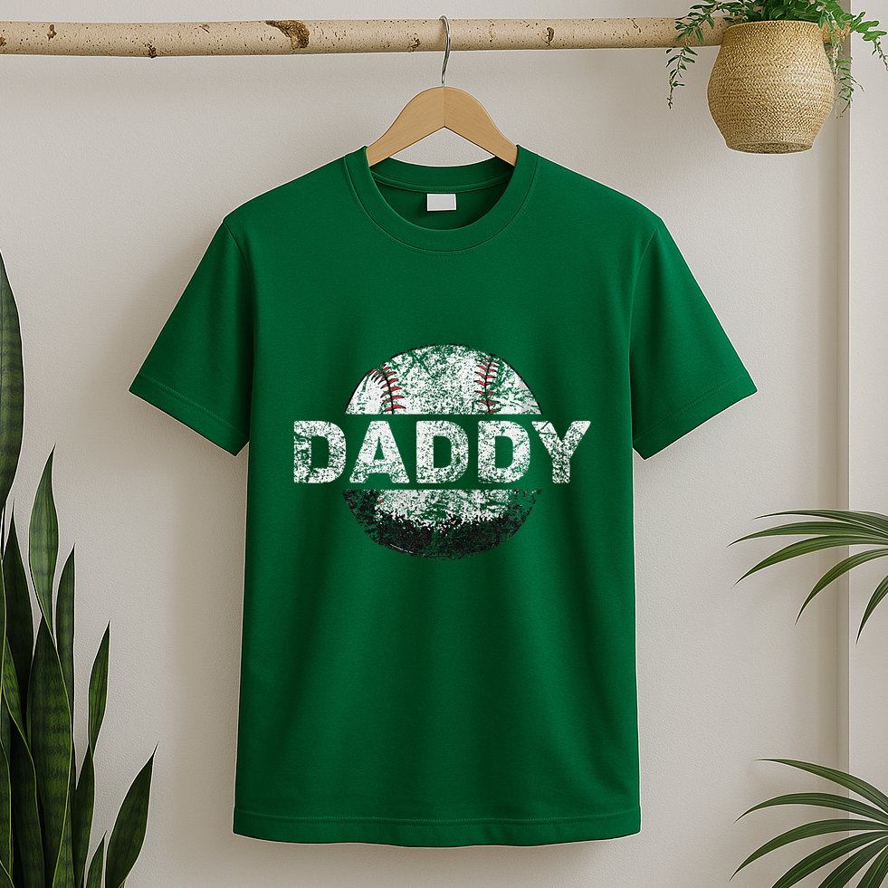 Baseball Daddy Dad Baseball Ball T-Shirt