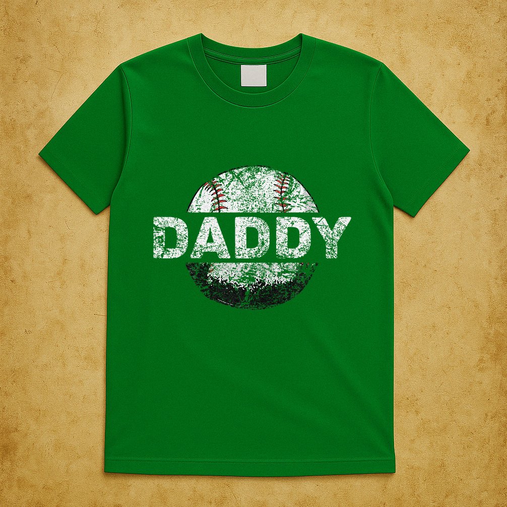 Baseball Daddy Dad Baseball Ball T-Shirt