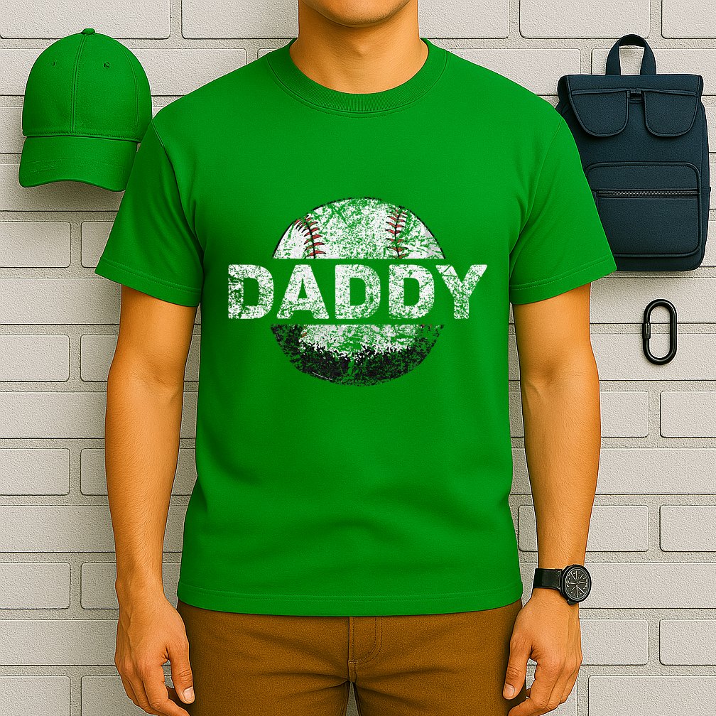 Baseball Daddy Dad Baseball Ball T-Shirt